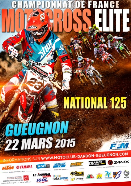 affiche motocross elite 2015 dardon gueugnon